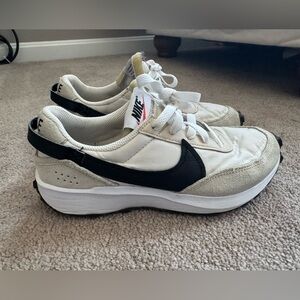 Nike Cream, Beige, and Black Casual suede Sneakers